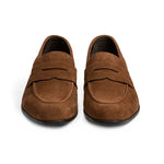 G. Brown Cannon Suede Penny Loafer Cognac
