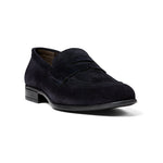 G. Brown Cannon Suede Penny Loafer Navy