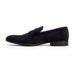 G. Brown Cannon Suede Penny Loafer Navy