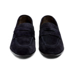G. Brown Cannon Suede Penny Loafer Navy