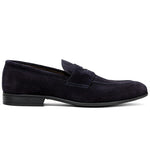 G. Brown Cannon Suede Penny Loafer Navy