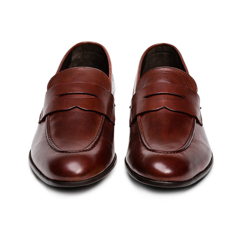 G. Brown Cannon Penny Loafer Rust