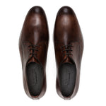 G. Brown Conway Plain Toe Blucher Brown
