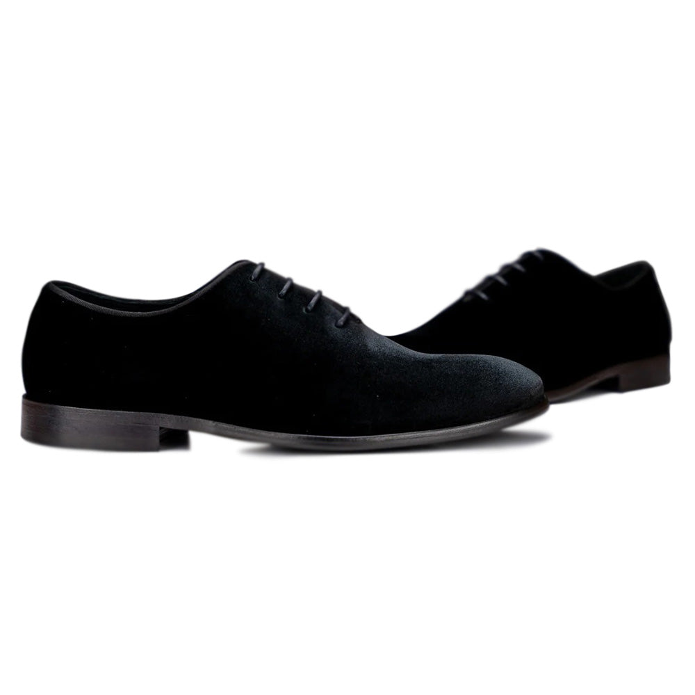 G. Brown Duke-100 Velvet Shoes Black