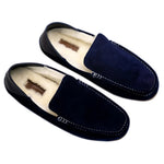 G. Brown Flake-403 Suede Slippers Blue