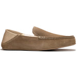 G. Brown Flake-529 Suede Slippers Beige