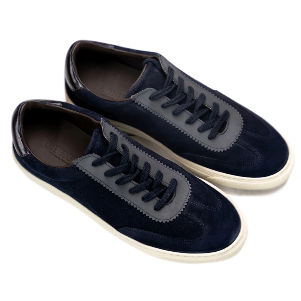 G. Brown Flight-R424 Suede Sneakers Navy