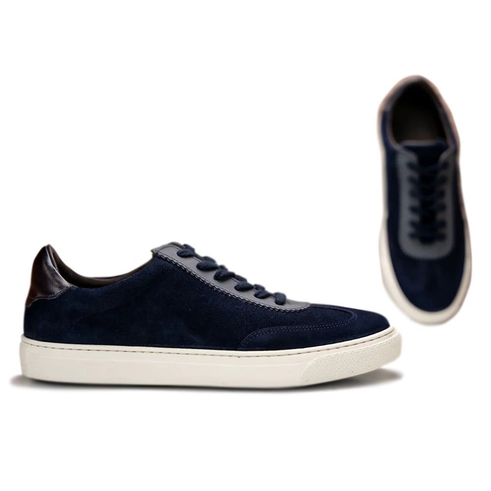 G. Brown Flight-R424 Suede Sneakers Navy