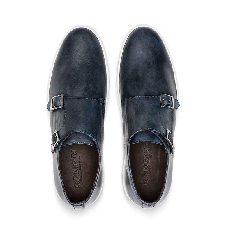 G. Brown Jaxon Double Monk Strap Sneaker Gray