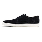 G. Brown Jaxon Suede Double Monk Strap Sneaker Navy