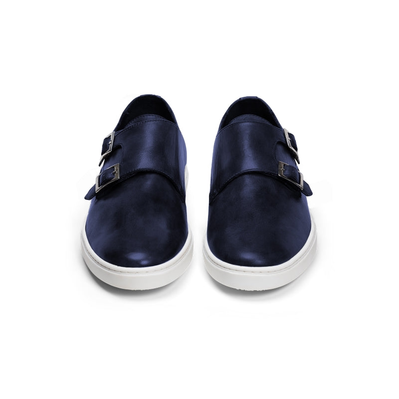 G. Brown Jaxon Double Monk Strap Sneaker Dark Navy