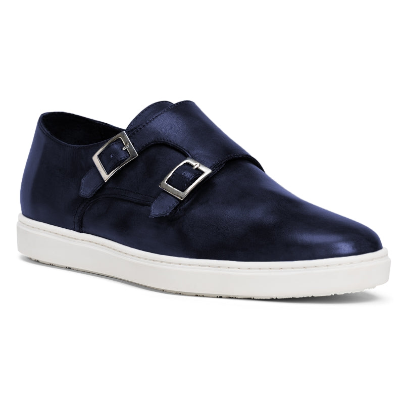 G. Brown Jaxon Double Monk Strap Sneaker Dark Navy