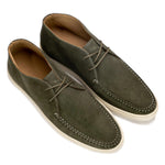 G. Brown Koala-718 Suede Chukka Boots Olive