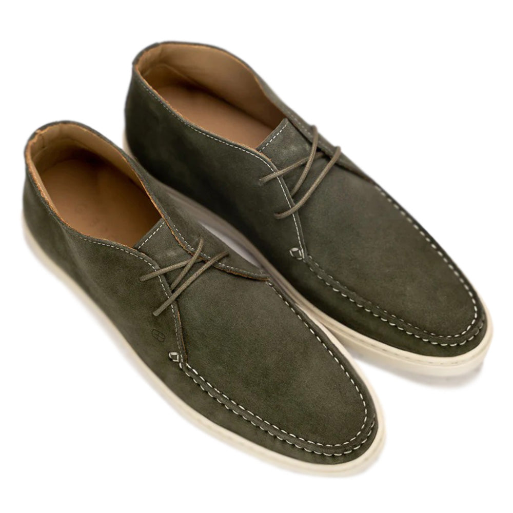 G. Brown Koala-718 Suede Chukka Boots Olive