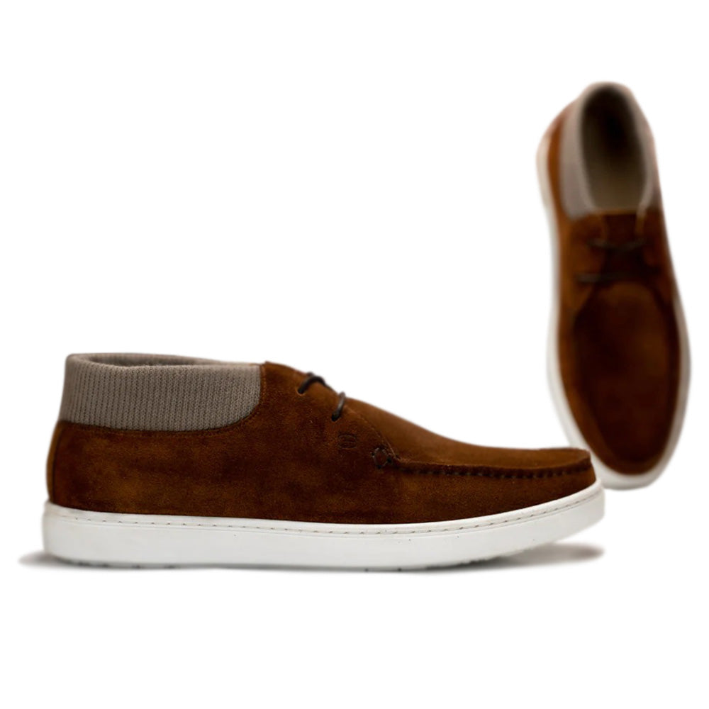 G. Brown Koala KNT-228 Suede Boots Cognac