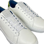 G. Brown Puff-732 Calfskin Sneakers White / Green