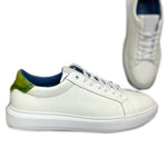 G. Brown Puff-732 Calfskin Sneakers White / Green