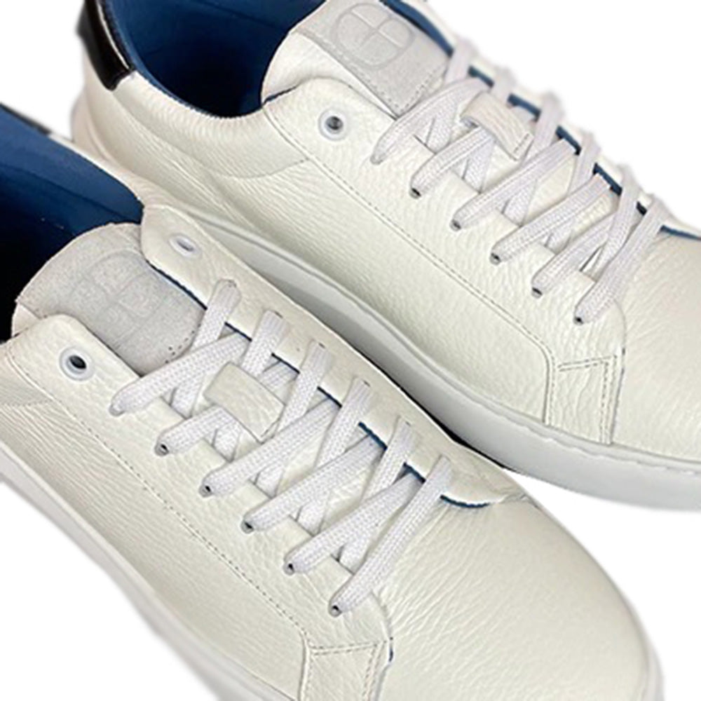 G. Brown Puff-744 Calfskin Sneakers White / Black