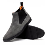Santoni Suede Chelsea Boots Gray