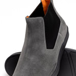 Santoni Suede Chelsea Boots Gray