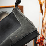 Santoni Suede Chelsea Boots Gray