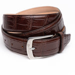 Caporicci Genuine Alligator Belt Brown