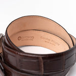 Caporicci Genuine Alligator Belt Brown