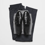 Zelli Gatto Ostrich Double Monk Strap Shoes Black