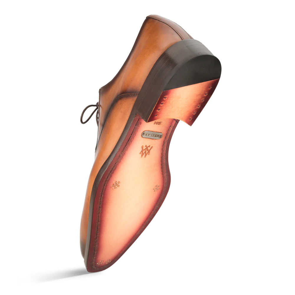 Mezlan Gavino Calfskin Medallion Toe Blucher Cognac (9641)