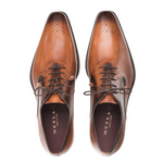 Mezlan Gavino Calfskin Medallion Toe Blucher Cognac (9641)