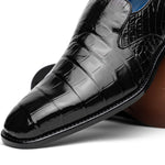 Belvedere Genova Genuine Alligator Shoes Black (R53)