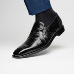 Belvedere Genova Genuine Alligator Shoes Black (R53)
