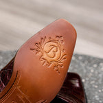 Belvedere Genova Genuine Alligator Shoes Dark Burgundy