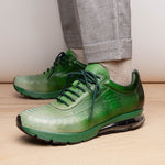 Belvedere George Genuine Ostrich Sneakers Multi Pine (E16)