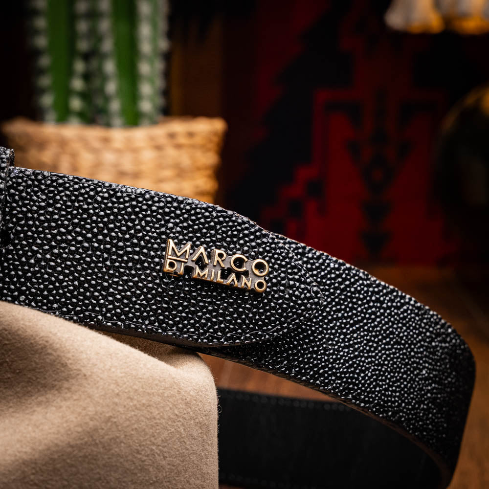 Marco Di Milano Georgia Stingray Belt Black