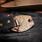 Marco Di Milano Georgia Stingray Belt Black