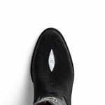 Marco Di Milano Georgia Stingray Round Toe Cowboy Boot Black