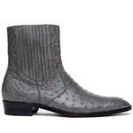 Marco Di Milano Giorgio Ostrich Quill Dress Boots Serpentine Grey 