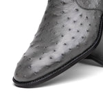Marco Di Milano Giorgio Ostrich Quill Dress Boots Serpentine Grey 
