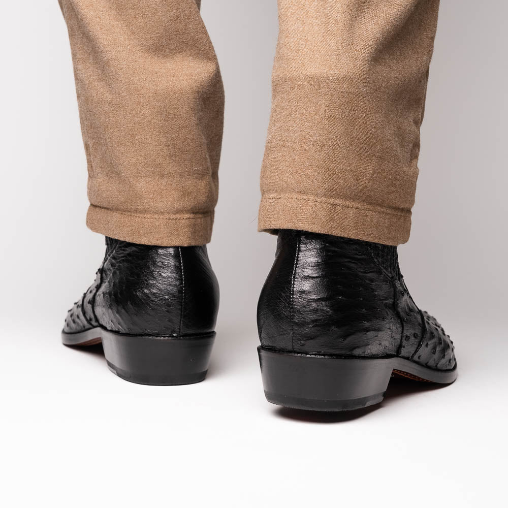 Marco Di Milano Giorgio Ostrich Quill Dress Boots Black