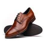 Zelli Giovanni Cap Toe Brogues Cognac (25-548-CGN)
