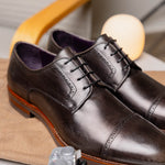 Zelli Giovanni Cap Toe Brogues Grey (25-548-GRY)
