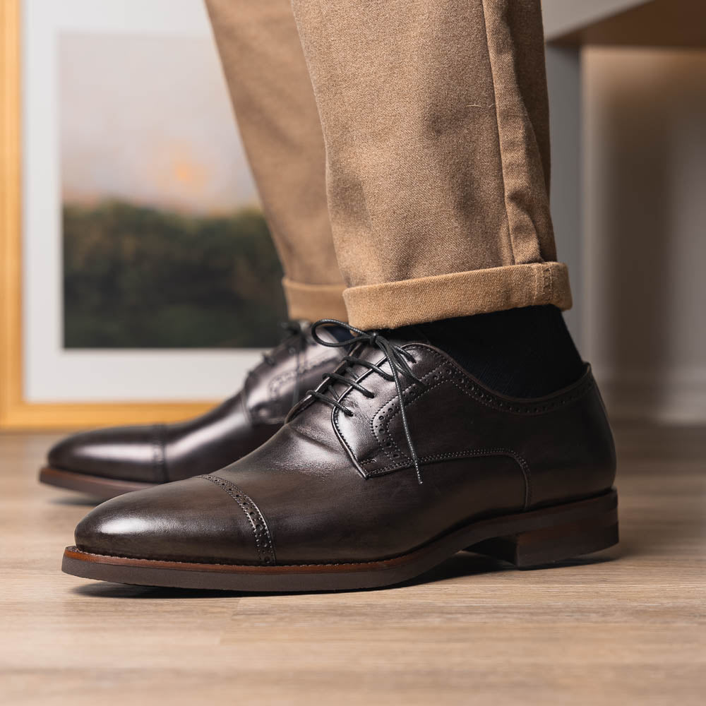 Zelli Giovanni Cap Toe Brogues Grey (25-548-GRY)