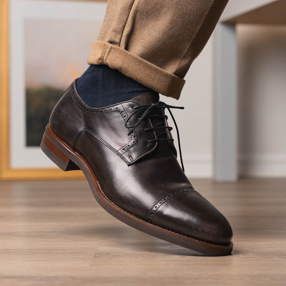 Zelli Giovanni Cap Toe Brogues Grey (25-548-GRY)
