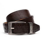 Marco Di Milano Giovanni Lizard & Caiman Crocodile Brown