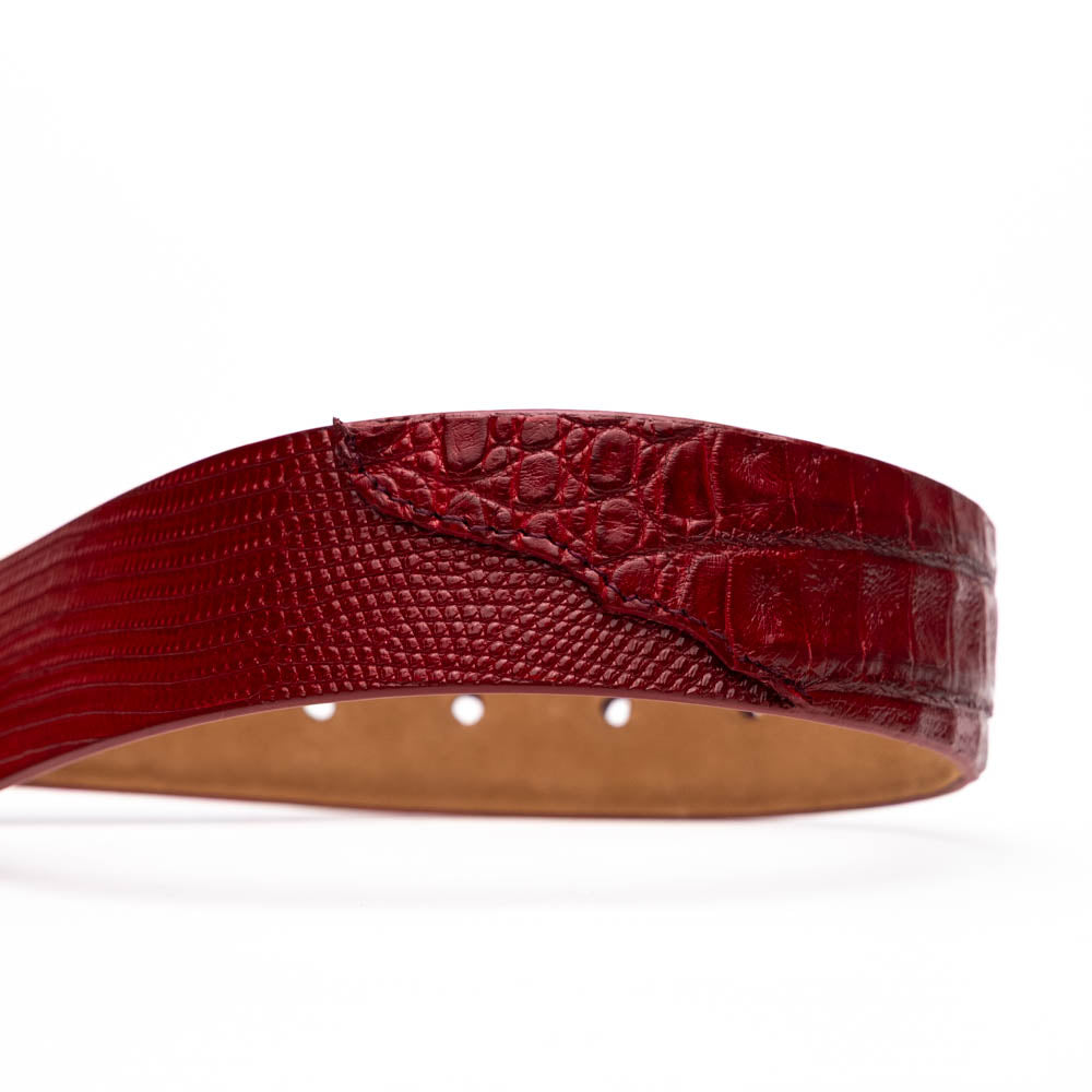 Marco Di Milano Giovanni Lizard & Caiman Crocodile Red
