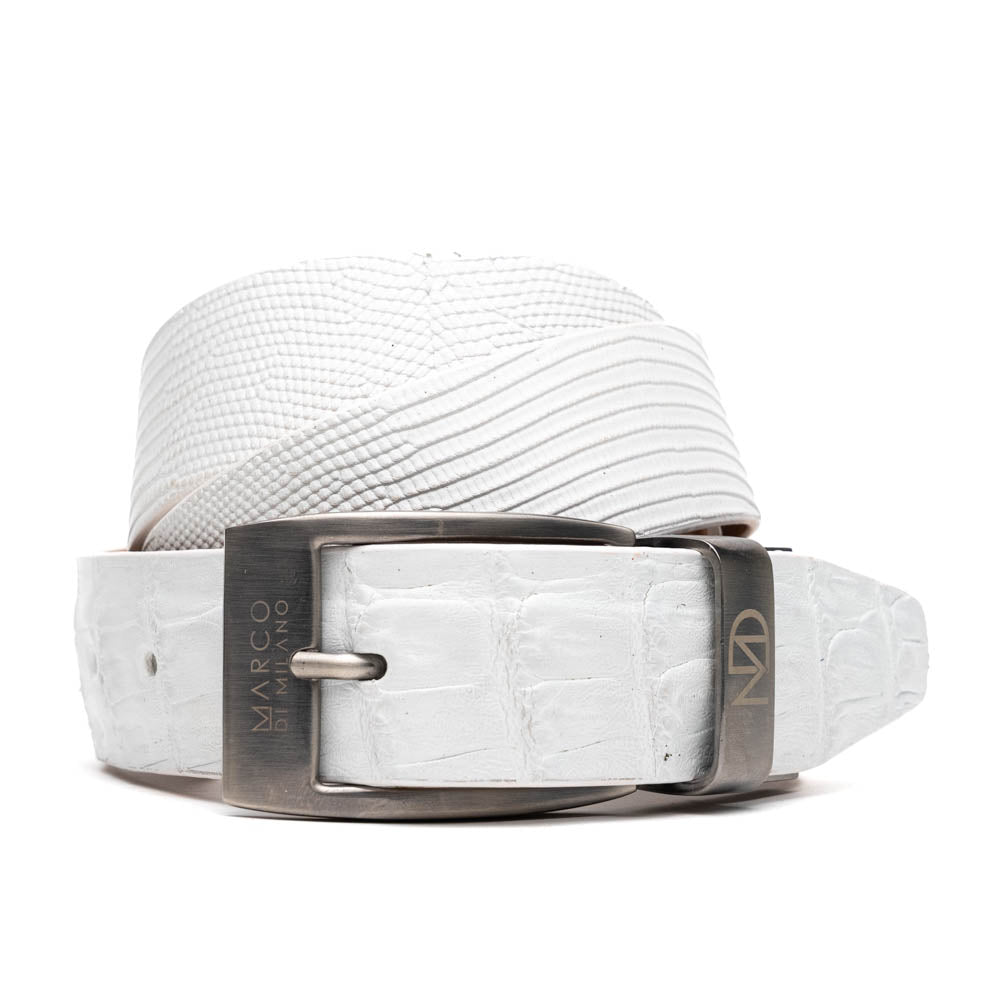 Marco Di Milano Giovanni Lizard & Caiman Crocodile White
