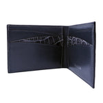 Gracen Nile Crocodile Bi-Fold Wallet Gray