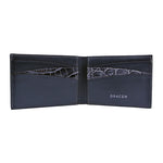 Gracen Nile Crocodile Bi-Fold Wallet Gray