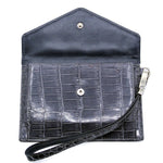 Gracen Crocodile Envelope Gray (50-680-GRY)
